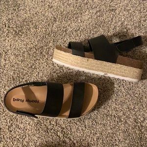Dirty Laundry- boutique platform sandals.